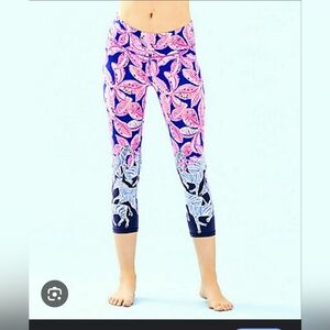NWT Lilly Pulitzer Jolena Weekender Legging Royal Purple Wild Child Engineered M